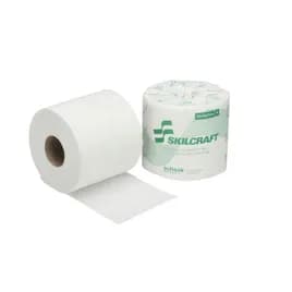 SKILCRAFT® Toilet Paper & Tissue Roll 2PLY White 500 Sheets/Roll 96 Rolls/Case
