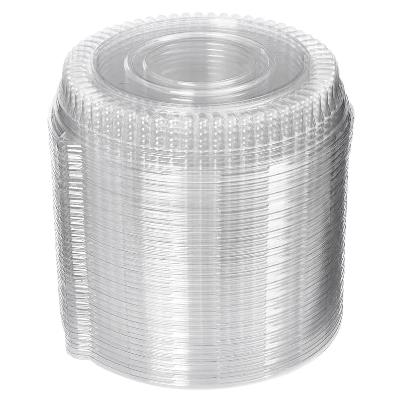 Victoria Bay Lid Low Dome 12X2 IN PET Clear Round For Catering Tray 36/Case