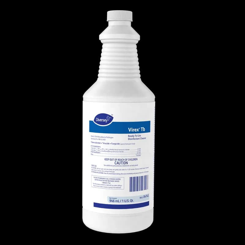 Virex® Tb Lemon Disinfectant Cleaner 32 FLOZ Multi Surface Liquid RTU Quat 12/Case