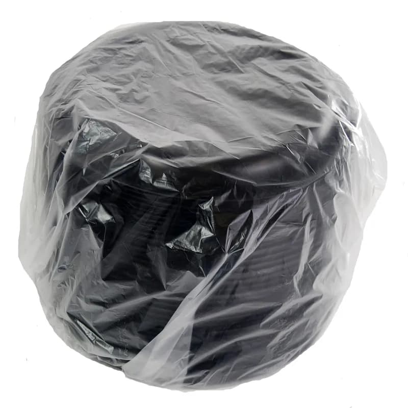 Serving Tray Base 12.25X1.25 IN PET Black Round 36/Case