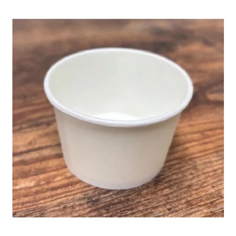 Victoria Bay Hot Food Container Base 4 OZ PE Coated Paper White 75MM 1000/Case