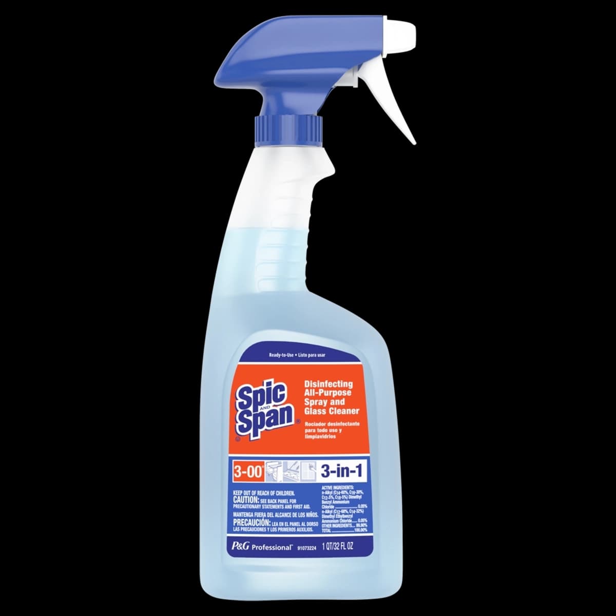 Spic and Span® All Purpose Cleaner Glass Cleaner Disinfectant Cleaner RTU 8/Case