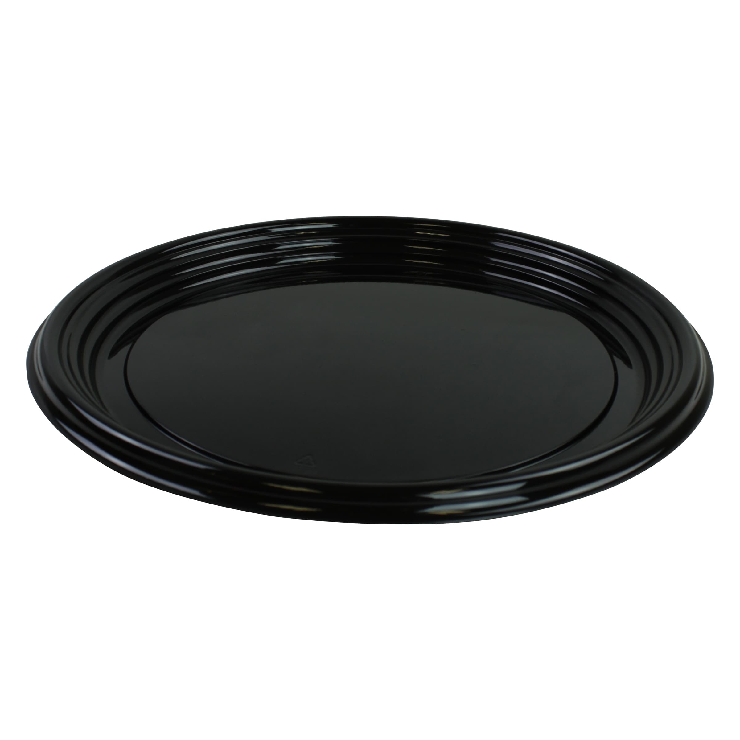 Serving Tray Base 12X0.88 IN PET Black Round 36/Case