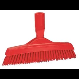 Vikan® Crevice Grout & Tile Brush 8.9X1.4X3.5 IN PP Polyester Stainless Steel Red Stiff Bristles 1/Each