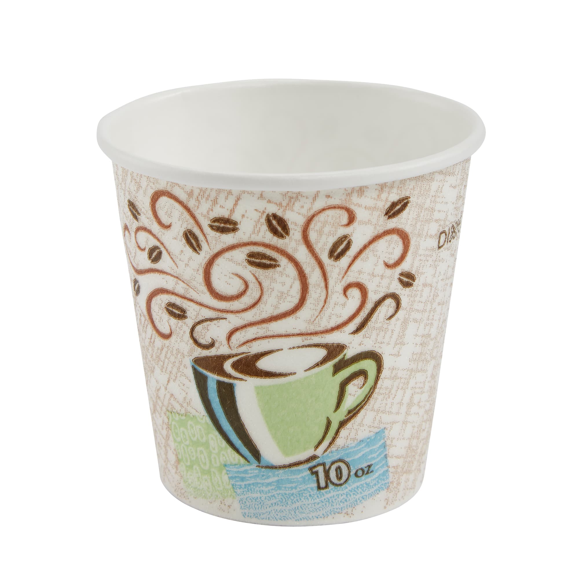 Dixie® Perfect Touch Hot Cup 10 OZ Paper Coffee Haze Individually Wrapped Insulated 1000/Case