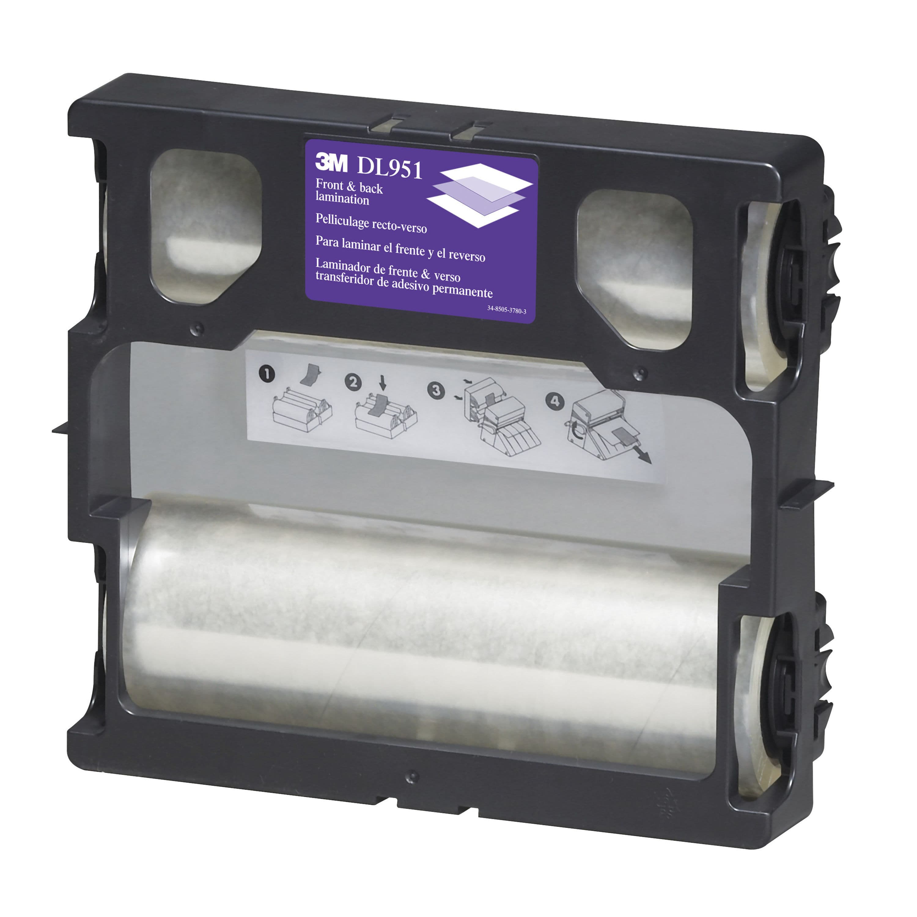 3M™ DL951 Lamination Film 8IN X100FT Clear PE Front & Back Dual No Heat Needed 1/Roll