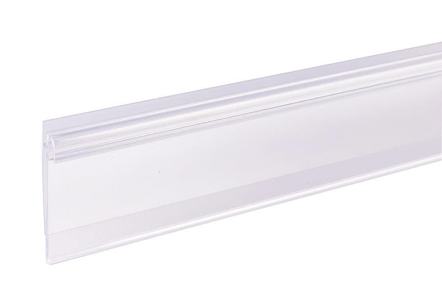 Data Strip® SuperGrip® Shelf Label Holder 47.68X1.25 IN White 50/Case