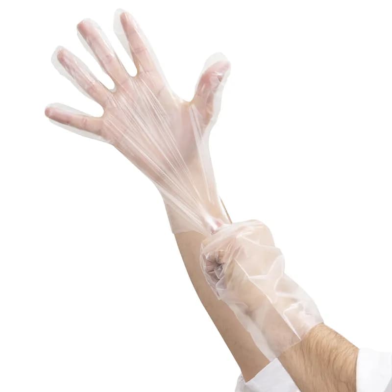 Gloves Medium (MED) Cast Unoriented Polypropylene (CPP) Synthetic Hybrid 1000/Case