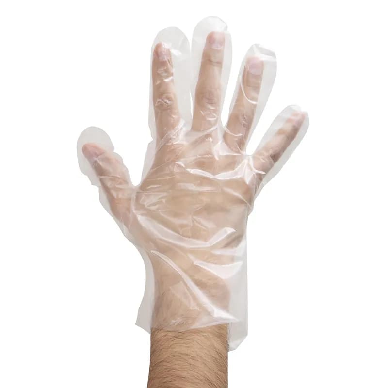 Gloves Large (LG) Cast Unoriented Polypropylene (CPP) Synthetic Hybrid 1000/Case