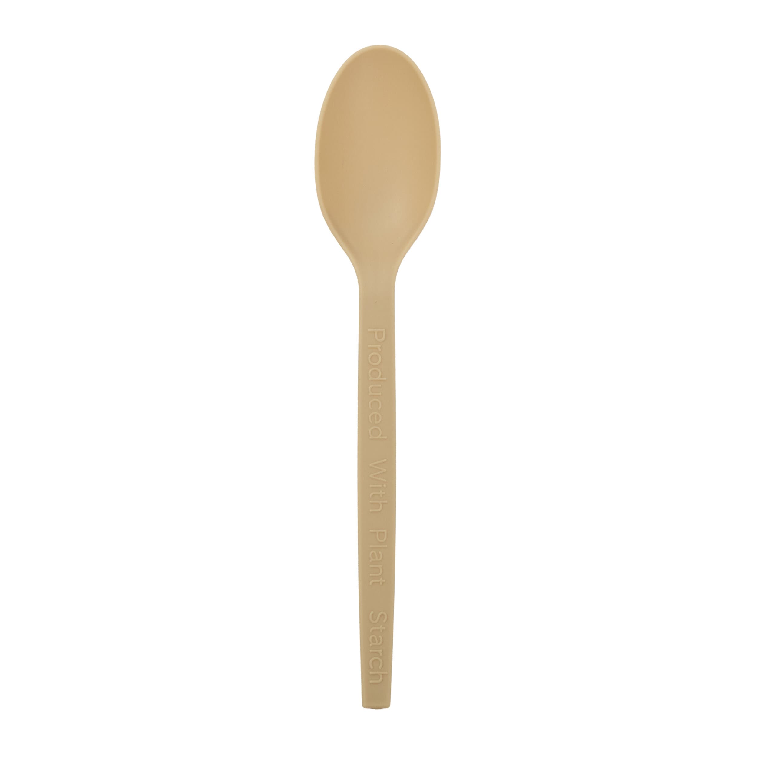 PrimeWare® Spoon 7 IN PSM Natural 50 Count/Pack 20 Packs/Case 1000 Count/Case