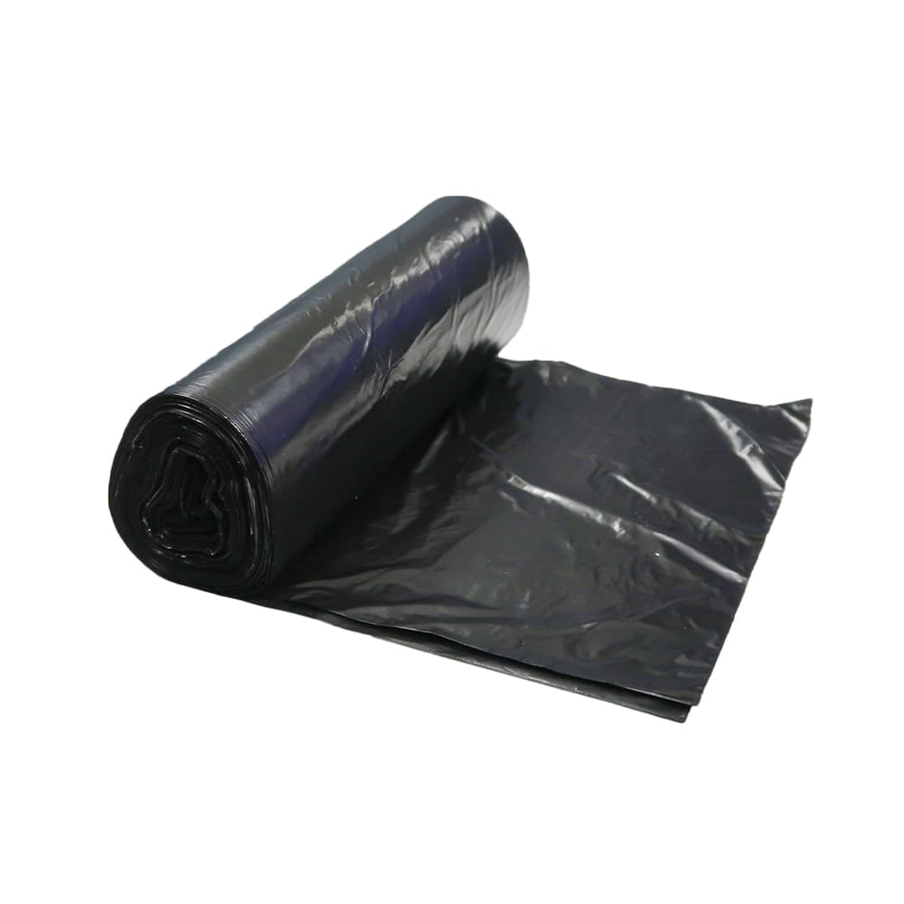 Victoria Bay Can Liner 46X50 IN 50-60 GAL Black LLDPE 1.2MIL Roll 10 Count/Roll 10 Rolls/Case 100 Count/Case