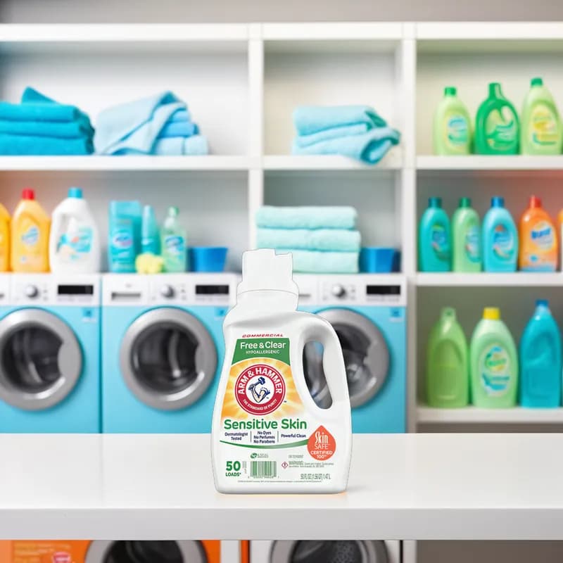 Arm & Hammer™ Unscented Laundry Detergent 50 OZ Liquid HE Compatible 8/Case
