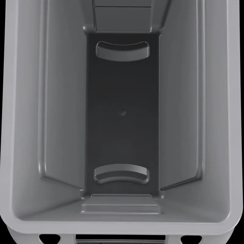 Slim Jim® Trash 1-Stream Trash Can 22X11X30 IN 23 GAL 92 QT Brown Rectangle Resin Slim 1/Each