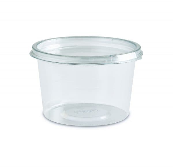 Crystal Seal® Deli Container 16 OZ PET Clear Round 600/Case