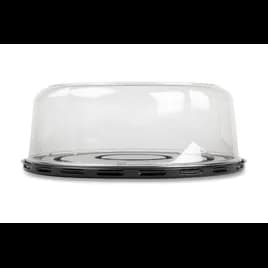 DisplayCake® Cake Container & Lid Combo With Dome Lid 8 IN PET Black Clear Round 100 Count/Case 16 Cases/Pallet
