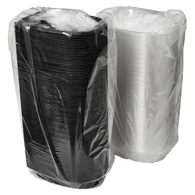 Victoria Bay Container & Lid Combo Roaster Plastic Black Clear Zip Seal 110/Case