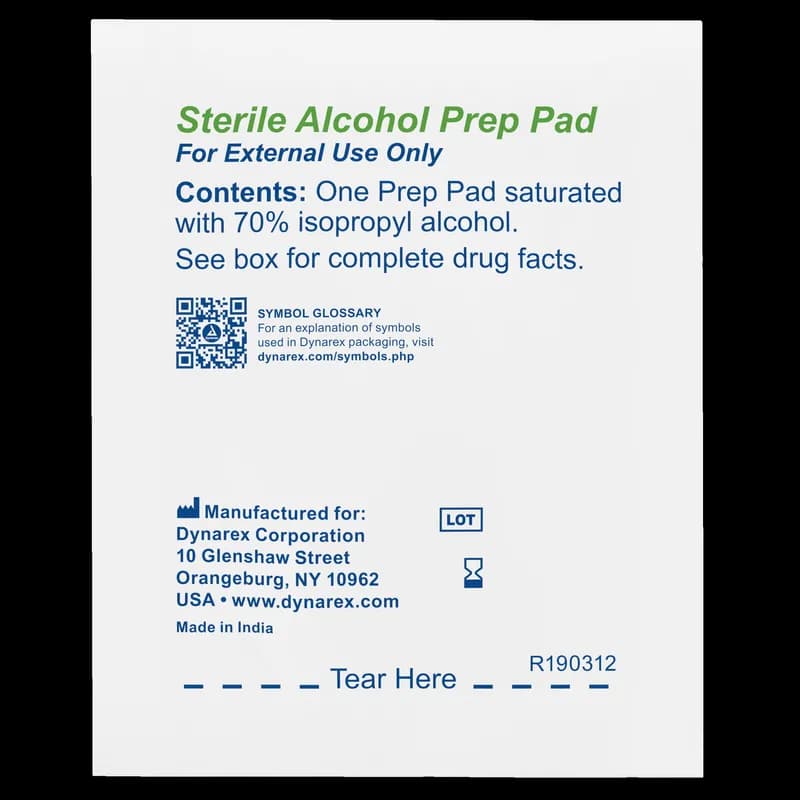 Alcohol Prep Pad 3 IN Large 100/Box