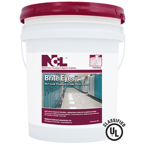 Brite Eyes® Floor Finish 12X12X15 IN 5 GAL Burnishing Daily RTU Integrated Latex & Oligomeric Polymer 1/Pail