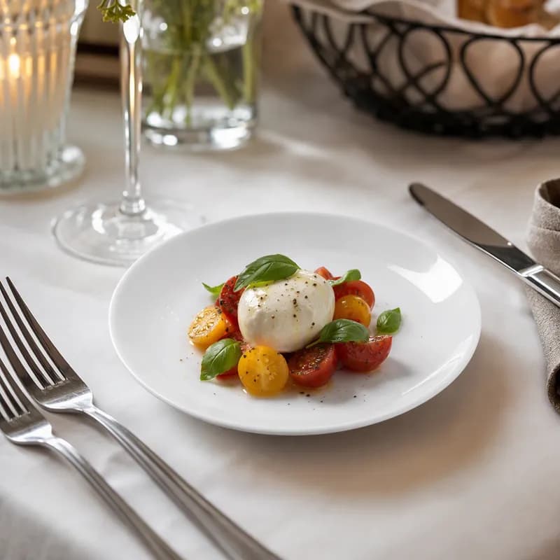 Florence Coupe Plate 7.125 IN China Porcelain White Round Fully Vitrified Dual Ovenable Dishwasher Safe 36/Case
