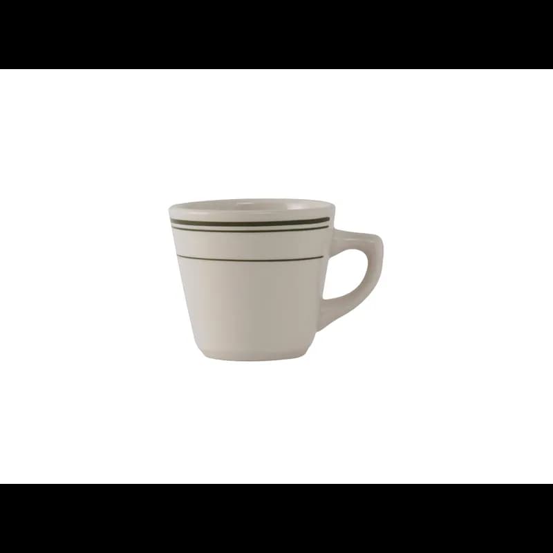 Green Bay Coffee Cup 7 OZ China Eggshell Banded Tall Fully Vitrified 36/Case