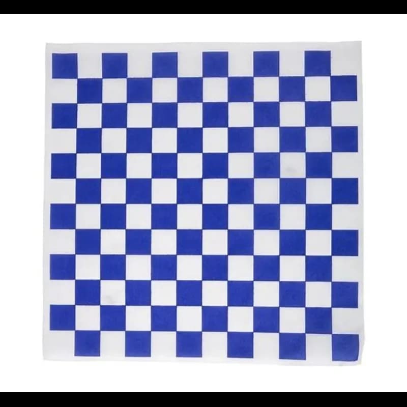 Victoria Bay Food Wrap 12X12 IN Blue Check 1000 Sheets/Pack 5 Packs/Case 5000 Sheets/Case