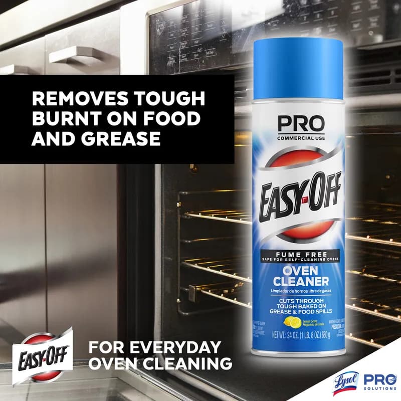 Easy-Off® Lemon Oven Cleaner 24 OZ Foam Aerosol Spray Fume Free 6/Carton