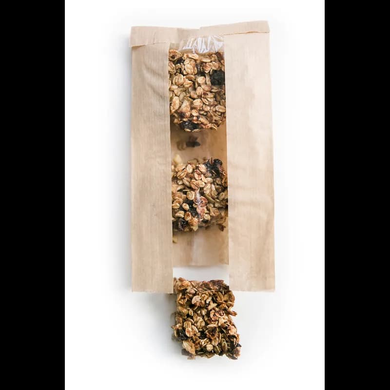 Vista Chic Cold & Hot Bag 4.7X8.7+2 IN Paper Kraft With Window 1000 Count/Case