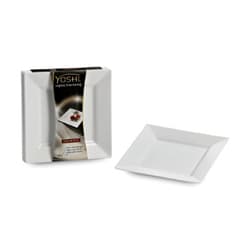 Plate 6.5 IN Plastic White Square 120/Case