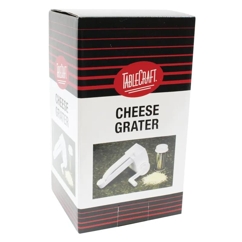 Cheese Grater 5.25X3.75X7 IN ABS White Handheld Dishwasher Safe 1/Each