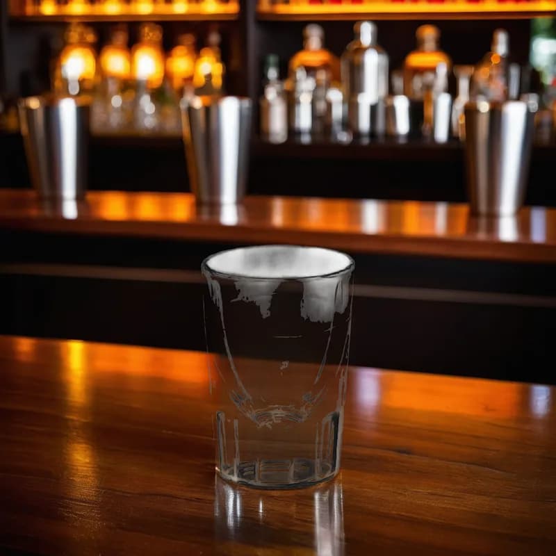 Whiskey Beverage Glass 1.5 FLOZ With 3/4 OZ Line 48/Case