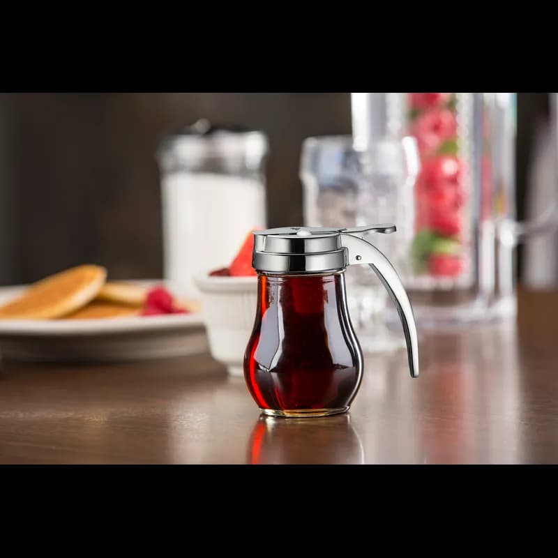 Syrup Jar 6 OZ Glass Teardrop 1/Each