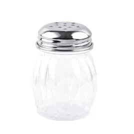 Cheese Shaker 6 OZ Glass Swirl Perforated Hand Wash 1/Each
