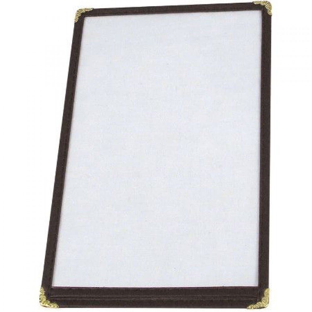 Menu Cover 5X8.5 IN Vinyl Black 2 Page / 4 View 1/Each
