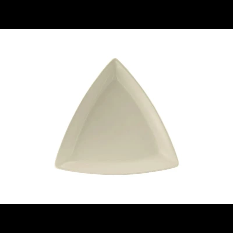 Plate 7.25 IN China Eggshell Triangle Fully Vitrified Oven Safe Dishwasher Safe Microwave Oven Safe 12/Case