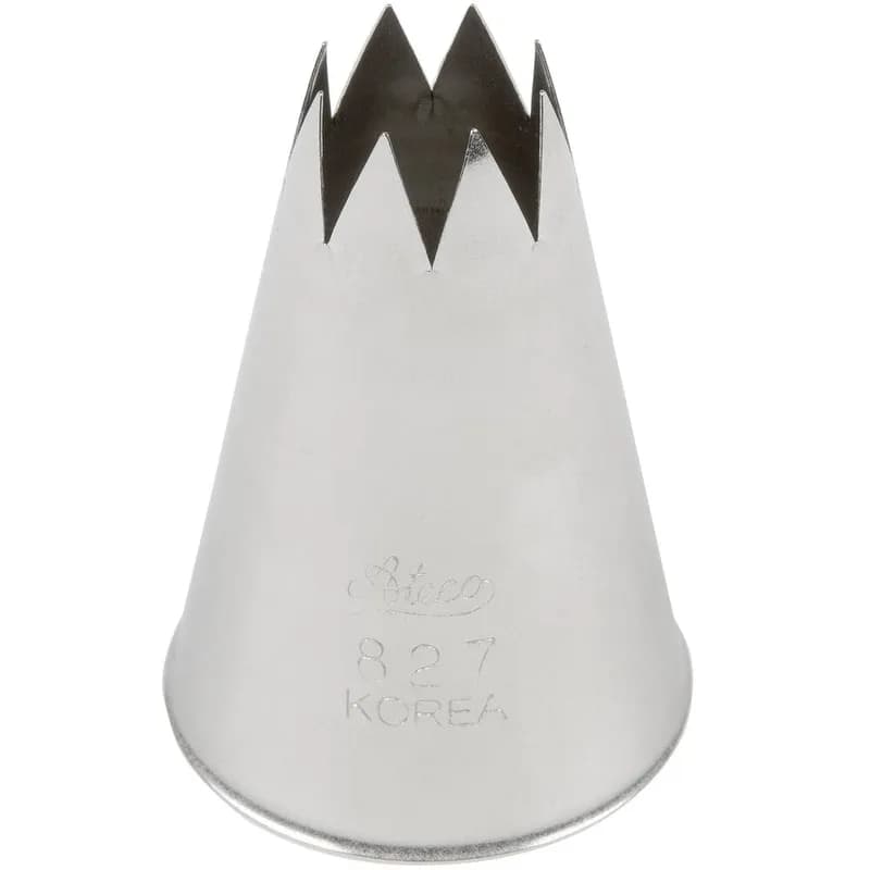 827 Piping Tip 0.56 IN Stainless Steel Open Star 1/Each
