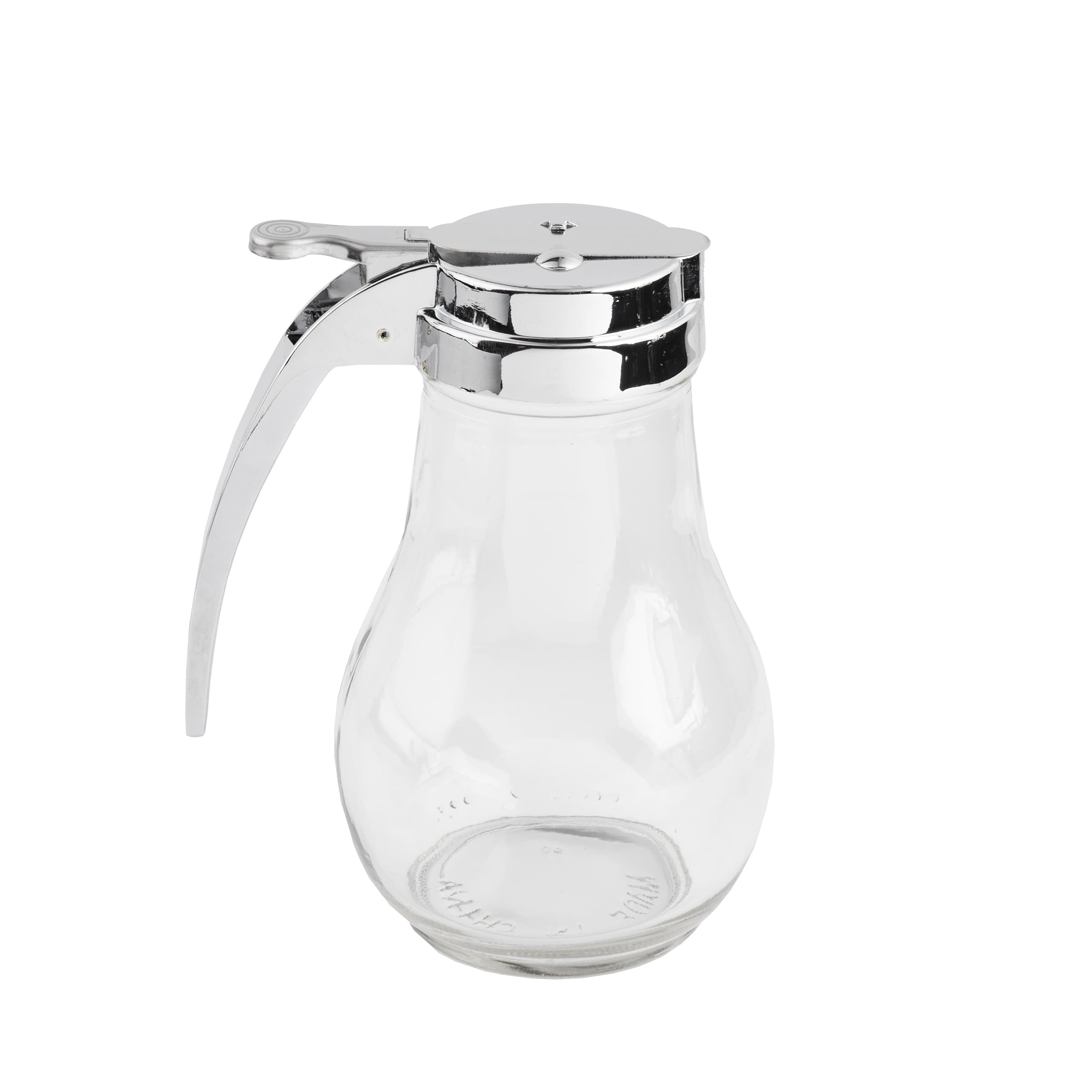 Syrup Jar 14 OZ 3.5X3.5X6 IN Glass Teardrop 1/Each