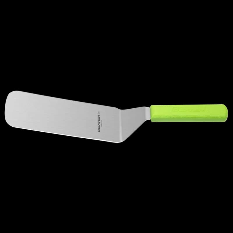 SANI-SAFE® Cake Turner 8X3 IN Stainless Steel Green Solid 1/Each