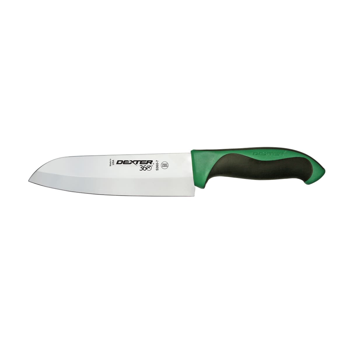 360 Series Santoku Knife 7 IN Carbon Steel Green 1/Each