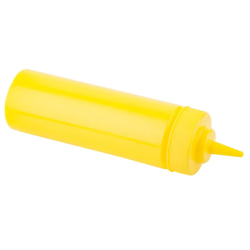 Bottle 12 OZ 2X8.5 IN LDPE Yellow Wide Mouth Dishwasher Safe Squeeze 1/Each