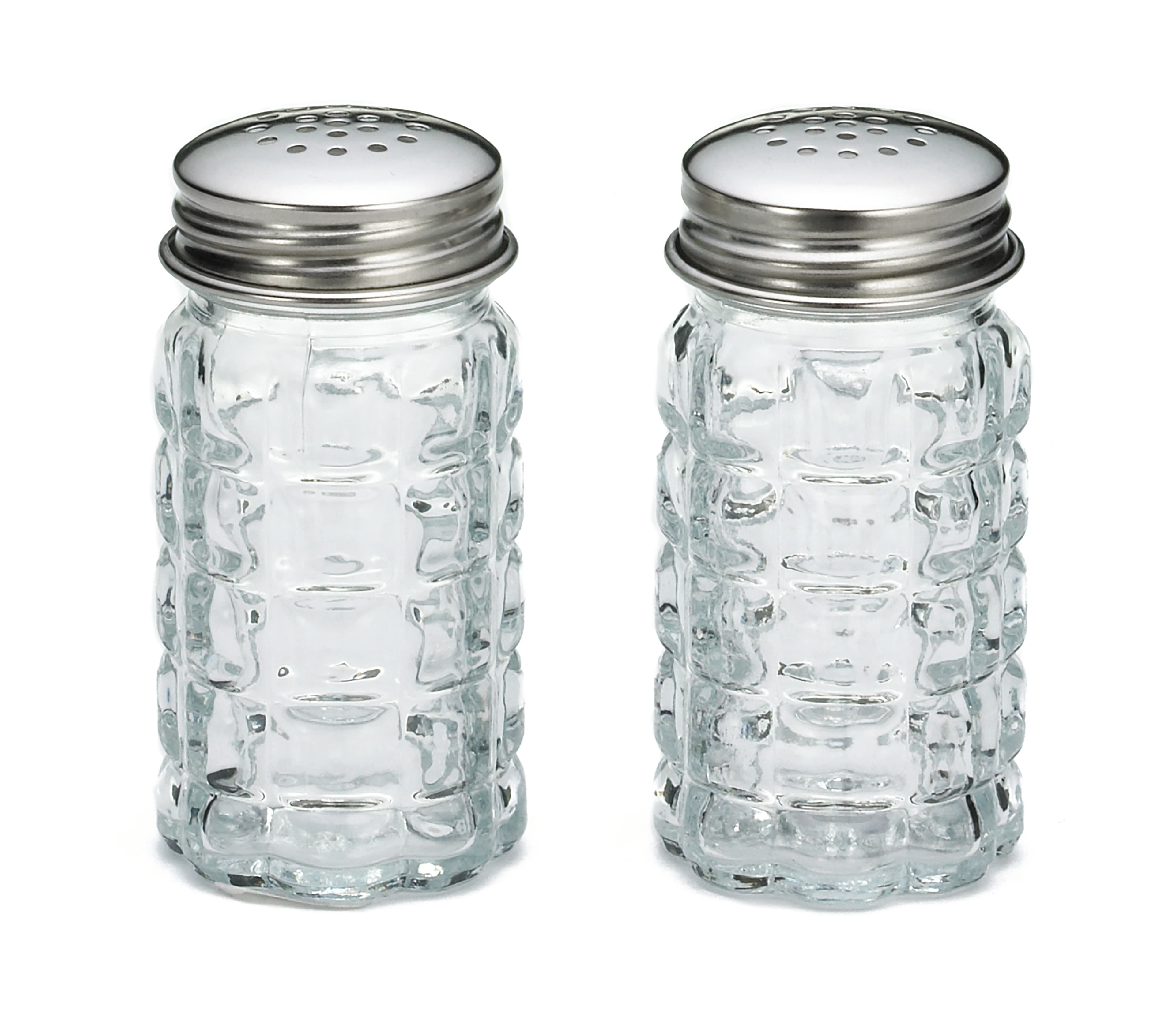 Nostalgia Collection™ Salt & Pepper Shaker 2 OZ Glass Flat Top Hand Wash 1/Each