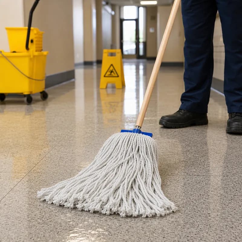 Impact® Layflat® Wet Mop Head 20 OZ White Cotton Synthetic Blend Cut End Screw Type 12/Case
