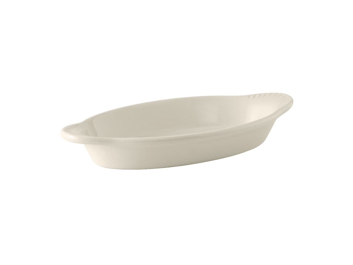 Welsh Rarebit 9.875 IN 12 OZ China Eggshell Oval Fully Vitrified Oven Safe Dishwasher Safe Microwave Oven Safe 12/Case