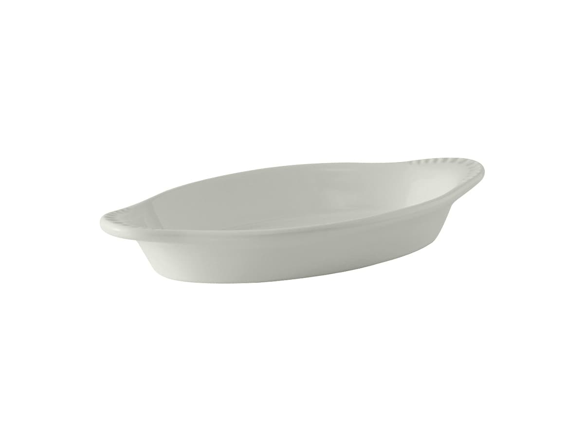Welsh Rarebit 9.875 IN 12 OZ China White Oval Fully Vitrified Oven Safe Dishwasher Safe Microwave Oven Safe 12/Case