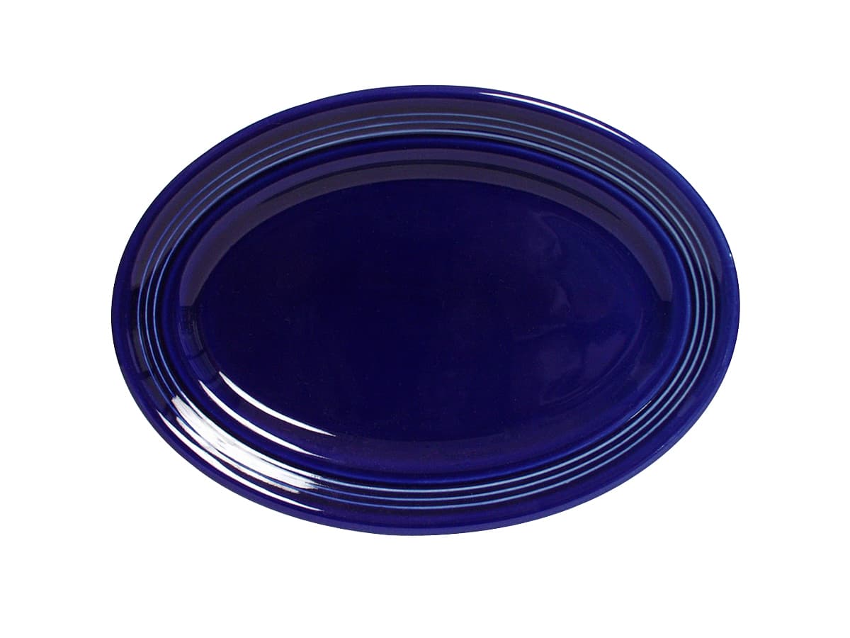 Concentrix Platter 11.5X8.375 IN China Cobalt Oval Fully Vitrified Oven Safe Dishwasher Safe Microwave Oven Safe 12/Case