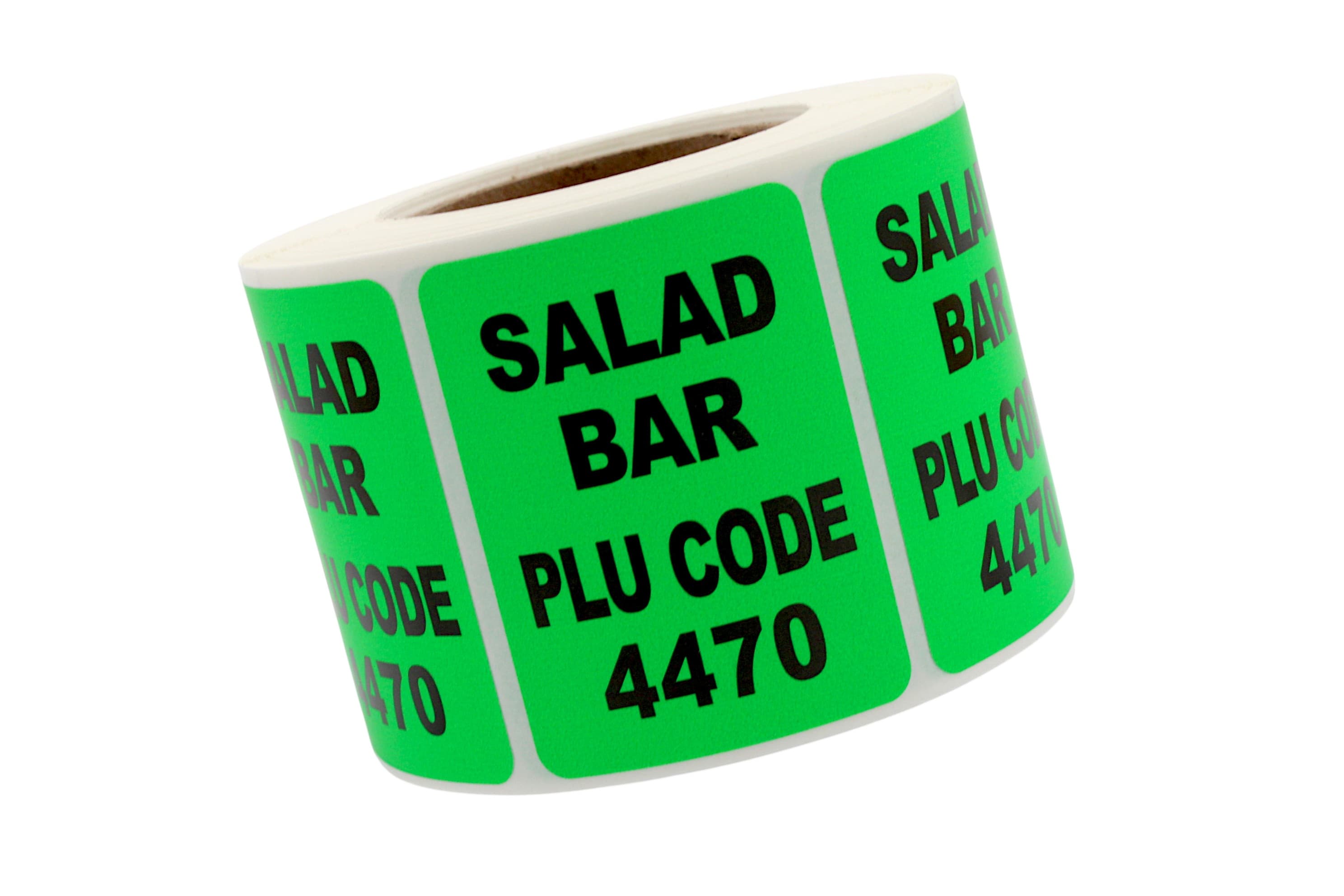 Salad Bar PLU#4470 Label Green 1000/Roll