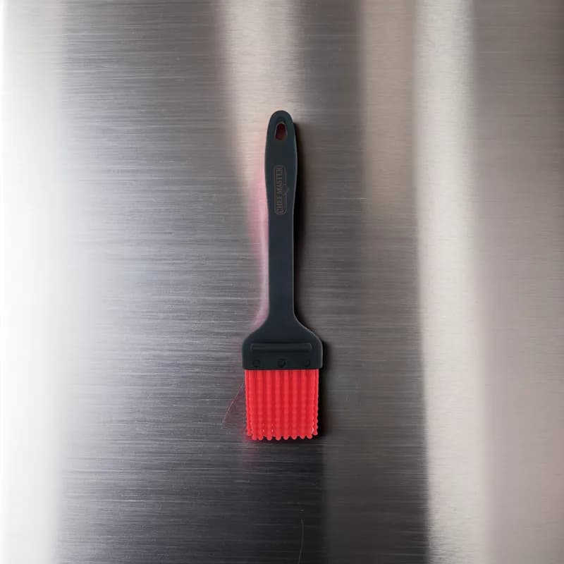 Basting Brush 2 IN Silicone Red Hooked Handle Up To 500 Degree Dishwasher Safe 1/Each