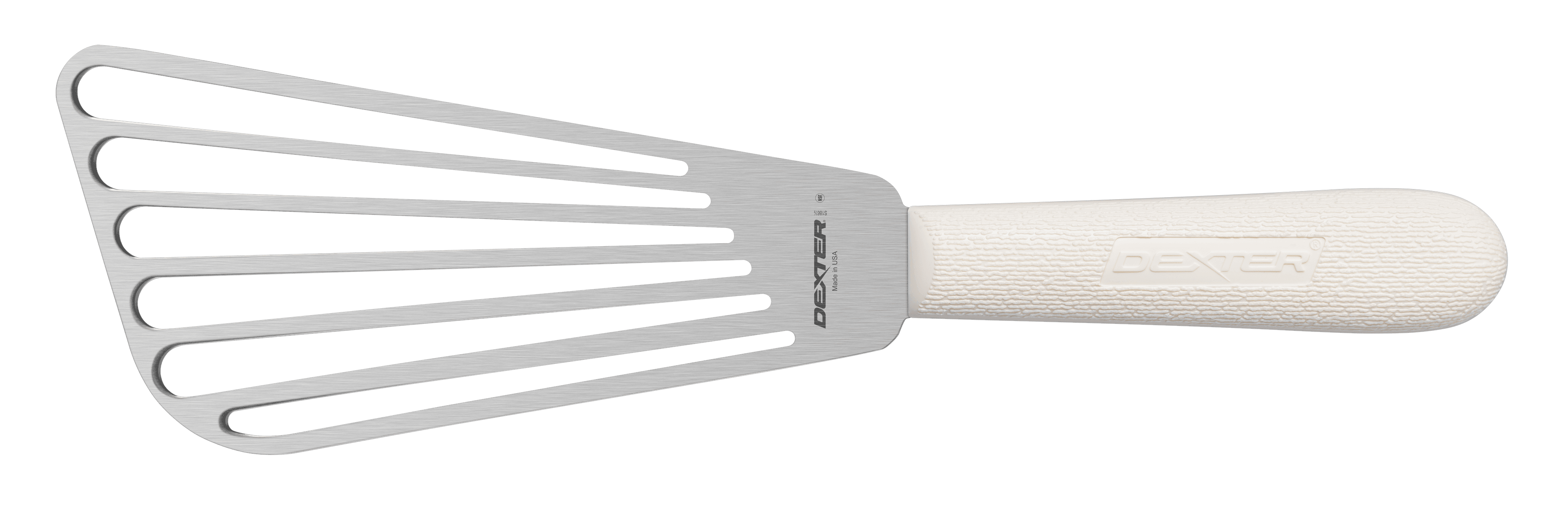 SANI-SAFE® Fish Spatula Turner 6 IN Slotted 1/Each