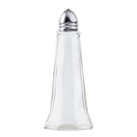 Salt & Pepper Shaker 1 OZ Glass Eiffel Tower Chrome Top 1/Each