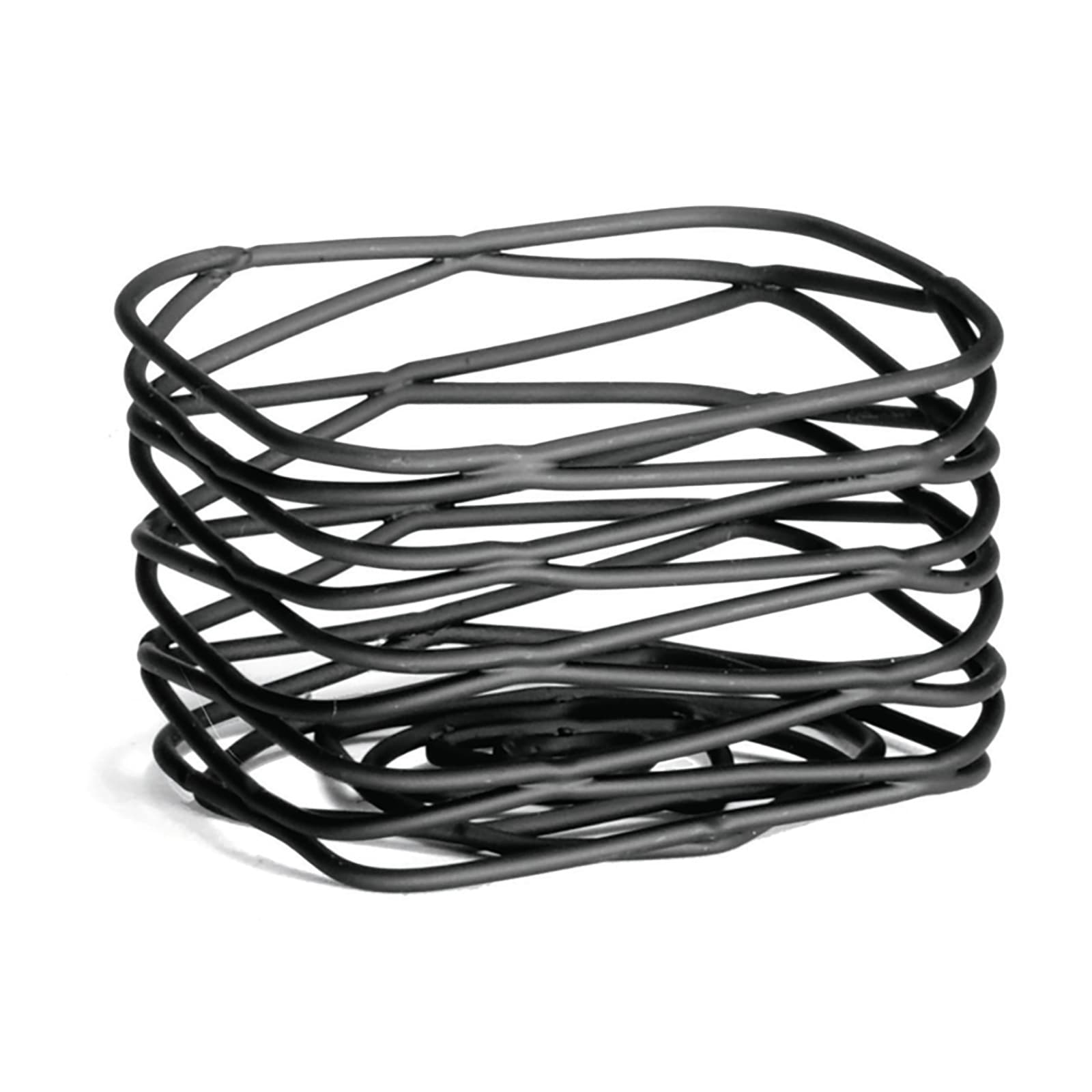 Sugar Packet Holder 3.25X2.25X2 IN Powder Coated Steel Black Artisan Rectangle Caddy Dishwasher Safe 1/Each