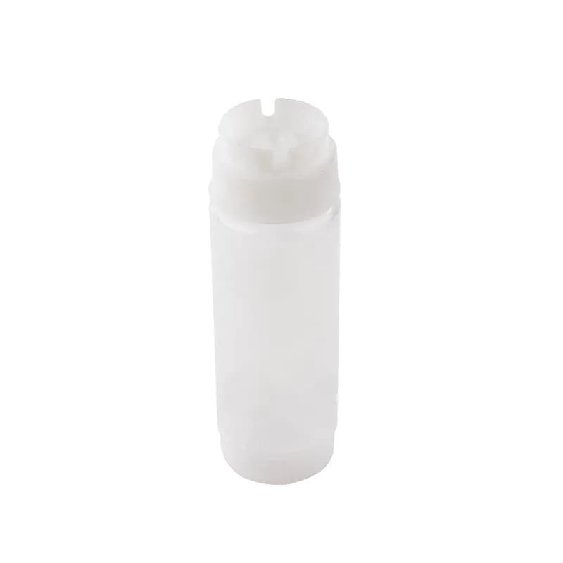 Bottle 12 OZ 2.25X7.25 IN LDPE Clear Round Dishwasher Safe Squeeze 1/Each